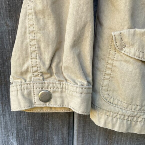 Vintage Levi’s Tan Canvas Snap-Front Jacket Sz L • 100% Cotton Utility Workwear - Picture 8 of 15